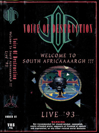 VOD Voice Of Destruction Live 93 VHS ALTERnatives